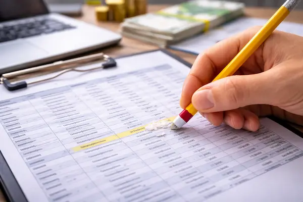 Kontrola a oprava záznamu v úverovom registri pri pracovnom stole